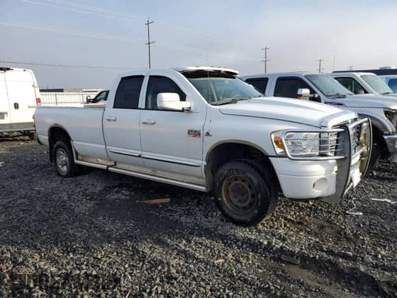 2008 Dodge 3500 Laramie with VIN 3D7MX38A48G193715, listed as a Copart auction lot 78751624 with 197,844 mi miles and Salvage title. Bid and sale history available at DreamBid. Image 4.
