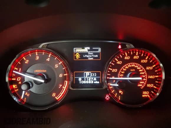 2017 Subaru WRX Premium with VIN JF1VA1E6XH8832079, listed as a Copart auction lot 82058945 with 106,683 mi miles and Salvage title. Bid and sale history available at DreamBid. Image 9.