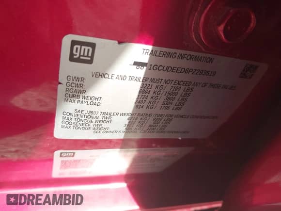 2023 Chevrolet Silverado 1500 RST with VIN 1GCUDEED6PZ293519, listed as a IAAI auction lot 42866663 with 21,617 mi miles and . Bid and sale history available at DreamBid. Image 9.