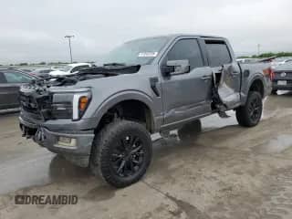 2024 Ford F-150 Lariat with VIN 1FTFW5L55RFA79446, listed as a Copart auction lot 51942235 with 8,694 mi miles and Clean title. Bid and sale history available at DreamBid. Image 1.