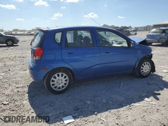 2004 Chevrolet Aveo with VIN KL1TD62634B269682, listed as a Copart auction lot 70950725 with 149,107 mi miles and Salvage title. Bid and sale history available at DreamBid. Image 3.