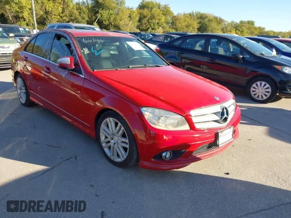 2009 Mercedes-Benz C 300 Sport with VIN WDDGF81X29F215578, listed as a IAAI auction lot 43573802 with 141,512 mi miles and . Bid and sale history available at DreamBid. Image 1.