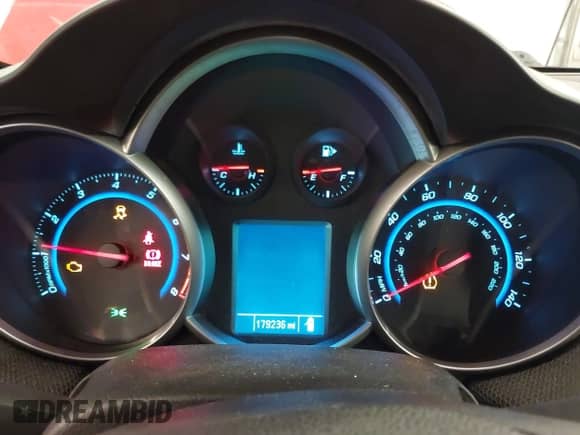 2015 Chevrolet Cruze LT with VIN 1G1PE5SB7F7128109, listed as a IAAI auction lot 43307619 with 179,236 mi miles and . Bid and sale history available at DreamBid. Image 7.