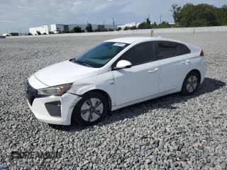 2017 Hyundai Ioniq Blue with VIN KMHC65LC0HU031277, listed as a Copart auction lot 80509355 with 120,075 mi miles and Clean title. Bid and sale history available at DreamBid. Image 1.