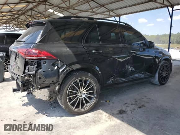 2022 Mercedes-Benz GLE 350 with VIN 4JGFB4JB6NA646667, listed as a Copart auction lot 70572875 with 30,541 mi miles and Salvage title. Bid and sale history available at DreamBid. Image 3.