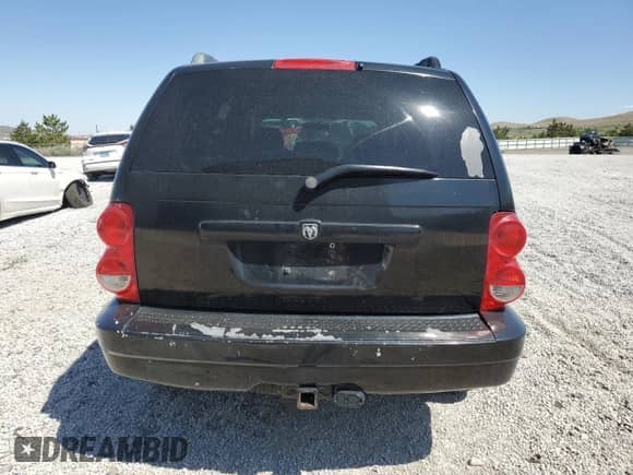 2007 Dodge Durango SLT with VIN 1D8HB48227F562937, listed as a Copart auction lot 58862735 with 227,415 mi miles and Salvage title. Bid and sale history available at DreamBid. Image 6.