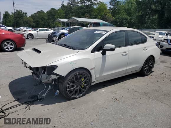 2019 Subaru WRX STI z VIN JF1VA2R67K9813765, wystawiony jako Copart lot #53445805 z przebiegiem 42 675 mil mil oraz Szkoda całkowita • Salvage title. Historia ofert i sprzedaży dostępna na DreamBid. Obrazek 1.