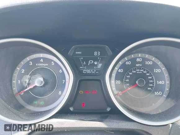 2014 Hyundai Elantra with VIN KMHDH6AH5EU028356, listed as a IAAI auction lot 42711739 with 109,652 mi miles and . Bid and sale history available at DreamBid. Image 7.