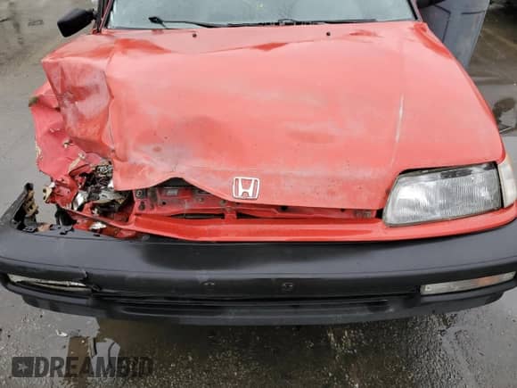 1990 Honda Civic with VIN 2HGED6341LH558159, listed as a Copart auction lot 84926234 with 1,554,163 mi miles and Salvage title. Bid and sale history available at DreamBid. Image 12.