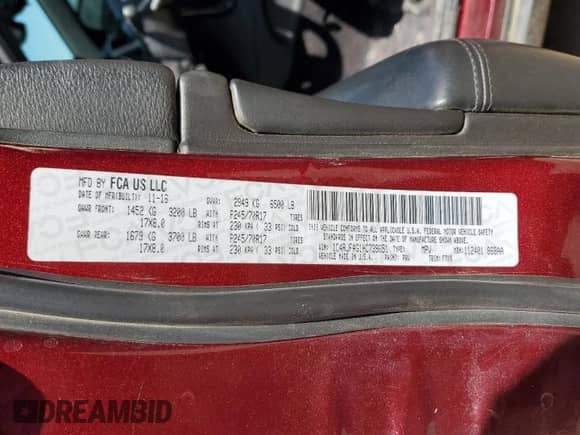 2017 Jeep Grand Cherokee 75th Anniversary with VIN 1C4RJFAG1HC739651, listed as a Copart auction lot 52576335 with 137,037 mi miles and Salvage title. Bid and sale history available at DreamBid. Image 13.