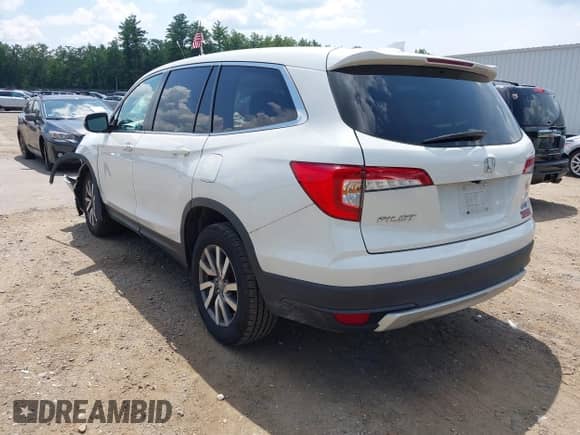 2020 Honda Pilot EX z VIN 5FNYF6H37LB047115, wystawiony jako IAAI lot #42833904 z przebiegiem 77 857 mil mil oraz . Historia ofert i sprzedaży dostępna na DreamBid. Obrazek 3.