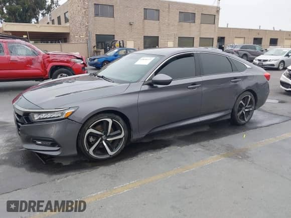 2018 Honda Accord Sport with VIN 1HGCV2F32JA035664, listed as a IAAI auction lot 43076177 with Not provided miles and . Bid and sale history available at DreamBid. Image 2.
