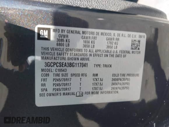 2011 Chevrolet Silverado 1500 LT с VIN 3GCPCSEA3BG117041, выставлен на аукционе IAAI как лот 41996824 с пробегом 259 389 миль миль и . История ставок и продаж доступна на DreamBid. Изображение 9.