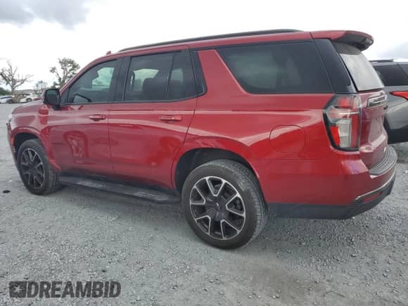 2021 Chevrolet Tahoe RST z VIN 1GNSKRKD0MR262570, wystawiony jako Copart lot #85742915 z przebiegiem 104 520 mil mil oraz Szkoda całkowita • Salvage title. Historia ofert i sprzedaży dostępna na DreamBid. Obrazek 2.