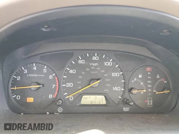 1999 Honda Accord EX with VIN 1HGCG1655XA067314, listed as a Copart auction lot 56604275 with 164,137 mi miles and Salvage title. Bid and sale history available at DreamBid. Image 9.