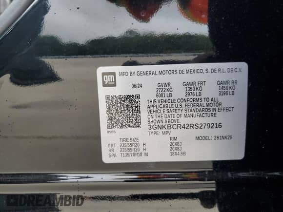 2024 Chevrolet Blazer LT z VIN 3GNKBCR42RS279216, wystawiony jako Copart lot #69890265 z przebiegiem 13 929 mil mil oraz Czysty tytuł • Clean title. Historia ofert i sprzedaży dostępna na DreamBid. Obrazek 13.