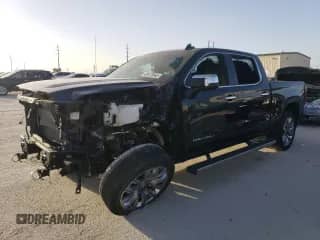 2023 GMC Sierra 1500 Denali with VIN 1GTPHGED3PZ105116, listed as a Copart auction lot 48470045 with 22,466 mi miles and Salvage title. Bid and sale history available at DreamBid. Image 1.