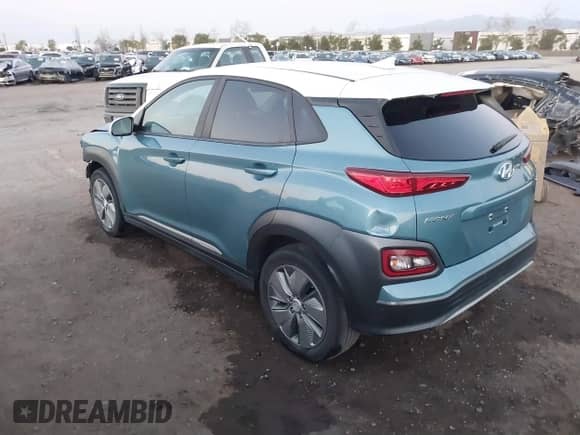 2020 Hyundai Kona SEL with VIN KM8K23AG3LU072237, listed as a IAAI auction lot 41614987 with 33,700 mi miles and . Bid and sale history available at DreamBid. Image 3.