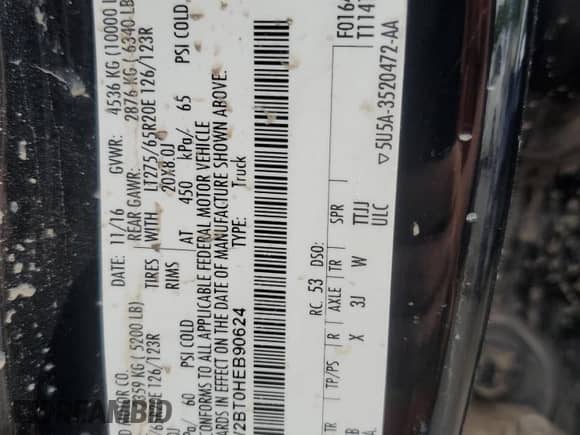 2017 Ford F-250 Lariat с VIN 1FT7W2BT0HEB90624, выставлен на аукционе Copart как лот 62662685 с пробегом 178 097 миль миль и Чистый • Clean title. История ставок и продаж доступна на DreamBid. Изображение 12.