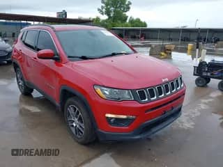 2019 Jeep Compass Latitude with VIN 3C4NJCBB3KT743597, listed as a IAAI auction lot 42720281 with 93,714 mi miles and . Bid and sale history available at DreamBid. Image 1.