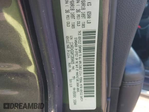 2015 Dodge Durango Limited z VIN 1C4RDHDG0FC850025, wystawiony jako IAAI lot #43353872 z przebiegiem 164 921 mil mil oraz . Historia ofert i sprzedaży dostępna na DreamBid. Obrazek 9.
