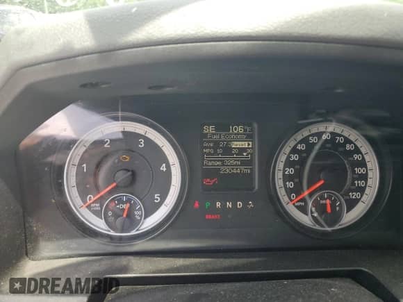 2014 Ram 1500 Big Horn with VIN 1C6RR7GM6ES317623, listed as a Copart auction lot 64665454 with 230,447 mi miles and Salvage title. Bid and sale history available at DreamBid. Image 9.