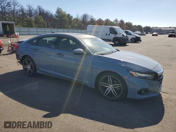 2021 Honda Accord Touring с VIN 1HGCV2F94MA014534, выставлен на аукционе Copart как лот 81556515 с пробегом 36 829 миль миль и Списание • Salvage title. История ставок и продаж доступна на DreamBid. Изображение 4.