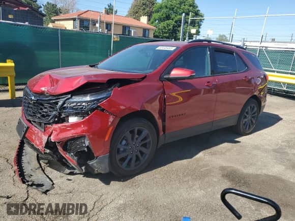 2024 Chevrolet Equinox RS с VIN 3GNAXWEG3RL228039, выставлен на аукционе Copart как лот 63446465 с пробегом 10 656 миль миль и Списание • Salvage title. История ставок и продаж доступна на DreamBid. Изображение 1.