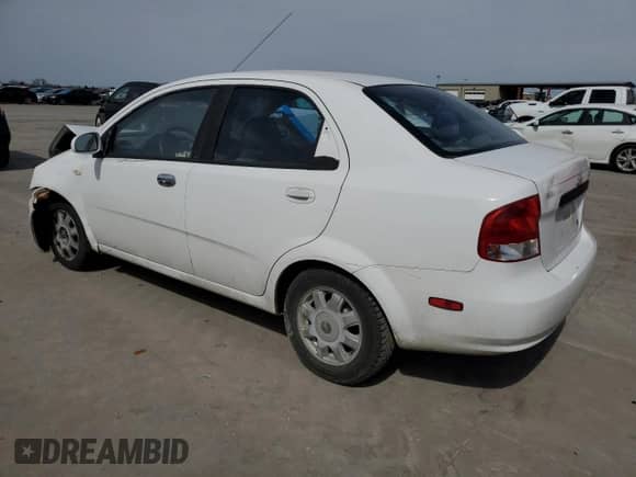 2005 Chevrolet Aveo LS with VIN KL1TD52635B438014, listed as a Copart auction lot 48515045 with 126,860 mi miles and Salvage title. Bid and sale history available at DreamBid. Image 2.