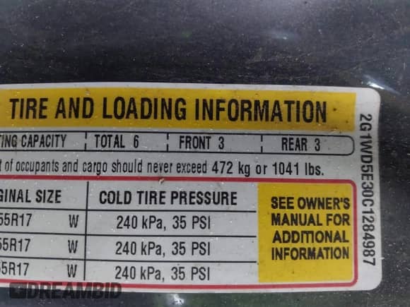 2012 Chevrolet Impala Police Police с VIN 2G1WD5E30C1284987, выставлен на аукционе IAAI как лот 41551930 с пробегом 259 189 миль миль и . История ставок и продаж доступна на DreamBid. Изображение 9.