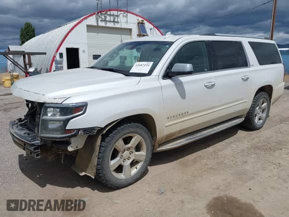 2016 Chevrolet Suburban LTZ with VIN 1GNSKJKC1GR284428, listed as a IAAI auction lot 42687224 with 110,257 mi miles and . Bid and sale history available at DreamBid. Image 2.