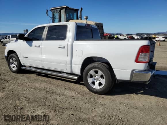 2021 Ram 1500 Big Horn with VIN 1C6RREFM7MN533239, listed as a Copart auction lot 76790634 with 36,923 mi miles and Salvage title. Bid and sale history available at DreamBid. Image 2.
