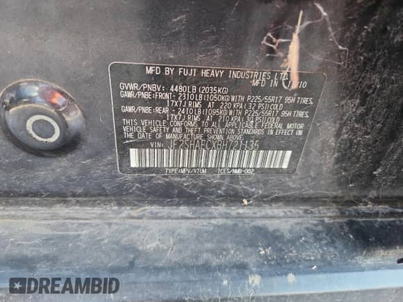 2011 Subaru Forester X Limited z VIN JF2SHAECXBH721135, wystawiony jako Copart lot #84920945 z przebiegiem 180 170 mil mil oraz Czysty tytuł • Clean title. Historia ofert i sprzedaży dostępna na DreamBid. Obrazek 12.