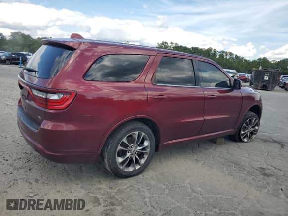 2019 Dodge Durango R/T with VIN 1C4SDHCT8KC684699, listed as a Copart auction lot 80281765 with Not provided miles and Salvage title. Bid and sale history available at DreamBid. Image 3.