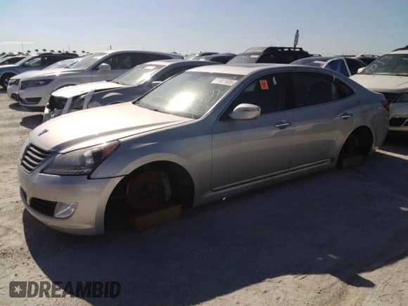 2014 Hyundai Equus Signature с VIN KMHGH4JH7EU083148, выставлен на аукционе Copart как лот 68051885 с пробегом Не указан миль и Списание • Salvage title. История ставок и продаж доступна на DreamBid. Изображение 1.