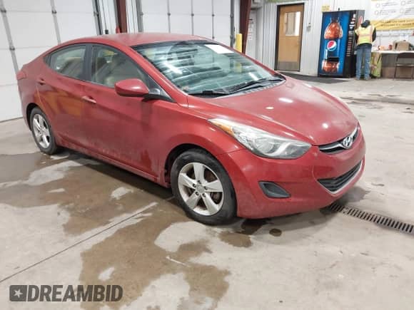 2013 Hyundai Elantra GLS with VIN KMHDH4AE2DU725668, listed as a IAAI auction lot 43229112 with 114,533 mi miles and . Bid and sale history available at DreamBid. Image 1.