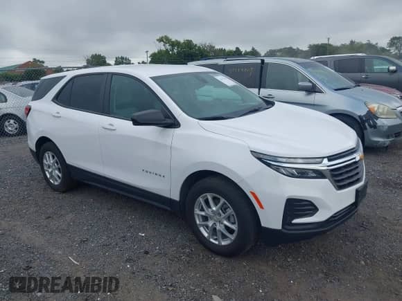 2024 Chevrolet Equinox LS z VIN 3GNAX5EG3RL289577, wystawiony jako IAAI lot #42953501 z przebiegiem 44 134 mil mil oraz . Historia ofert i sprzedaży dostępna na DreamBid. Obrazek 1.