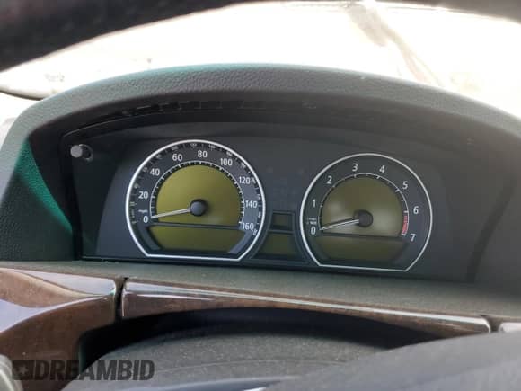 2003 BMW 7 Series 745Li with VIN WBAGN63463DS43985, listed as a Copart auction lot 55730445 with Not provided miles and Salvage title. Bid and sale history available at DreamBid. Image 9.