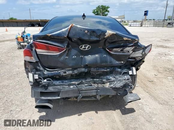 2018 Hyundai Sonata SEL Plus with VIN 5NPE34AF3JH727273, listed as a Copart auction lot 59981455 with 77,625 mi miles and Salvage title. Bid and sale history available at DreamBid. Image 6.