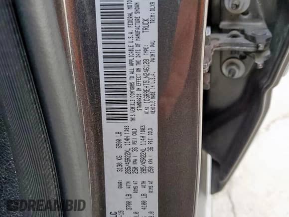 2020 Ram 1500 Limited с VIN 1C6RREHT5LN246128, выставлен на аукционе Copart как лот 56761285 с пробегом 84 385 миль миль и Списание • Salvage title. История ставок и продаж доступна на DreamBid. Изображение 12.