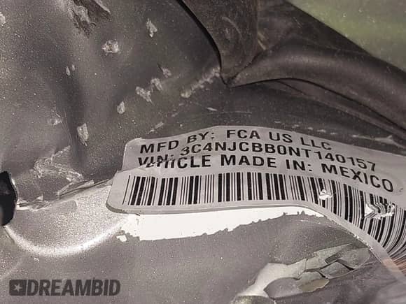 2022 Jeep Compass Altitude с VIN 3C4NJCBB0NT140157, выставлен на аукционе IAAI как лот 42285234 с пробегом Не указан миль и . История ставок и продаж доступна на DreamBid. Изображение 21.