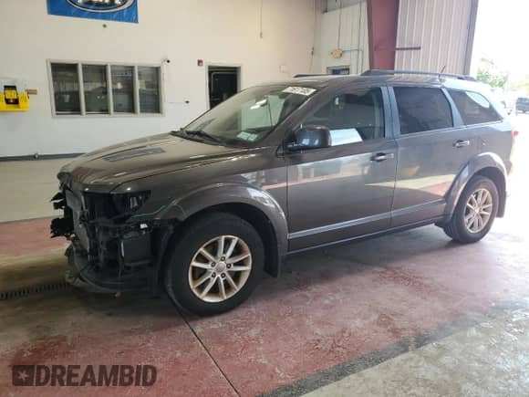 2015 Dodge Journey SXT with VIN 3C4PDDBG0FT651497, listed as a Copart auction lot 71617105 with 92,765 mi miles and Salvage title. Bid and sale history available at DreamBid. Image 1.