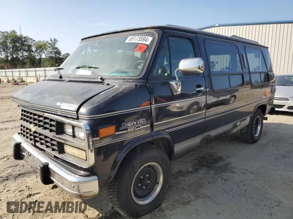 1994 Chevrolet Chevy Van с VIN 1GBEG25K3RF178166, выставлен на аукционе Copart как лот 69173594 с пробегом 143 577 миль миль и Списание • Salvage title. История ставок и продаж доступна на DreamBid. Изображение 1.