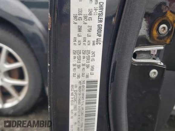 2012 Dodge Journey Crew with VIN 3C4PDCDG0CT199683, listed as a Copart auction lot 82474105 with 134,155 mi miles and Clean title. Bid and sale history available at DreamBid. Image 13.
