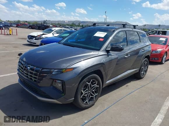 2023 Hyundai Tucson XRT with VIN KM8JFCAE8PU183192, listed as a IAAI auction lot 43195440 with 42,807 mi miles and . Bid and sale history available at DreamBid. Image 2.