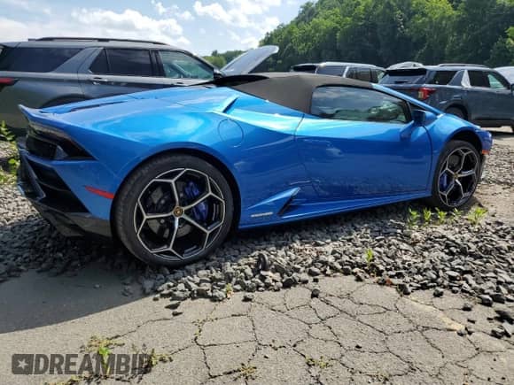 2024 Lamborghini Huracan с VIN ZHWUT4ZF6RLA28592, выставлен на аукционе Copart как лот 71903645 с пробегом 1 202 миль миль и Списание • Salvage title. История ставок и продаж доступна на DreamBid. Изображение 3.
