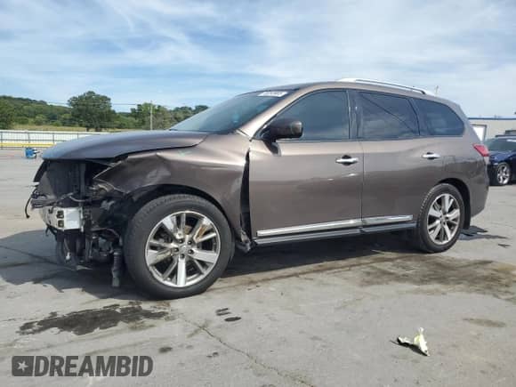 2015 Nissan Pathfinder SL с VIN 5N1AR2MM6FC656175, выставлен на аукционе Copart как лот 70253965 с пробегом 102 659 миль миль и Списание • Salvage title. История ставок и продаж доступна на DreamBid. Изображение 1.