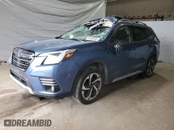 2023 Subaru Forester Touring with VIN JF2SKARC0PH471696, listed as a Copart auction lot 61353735 with 32,027 mi miles and Salvage title. Bid and sale history available at DreamBid. Image 1.