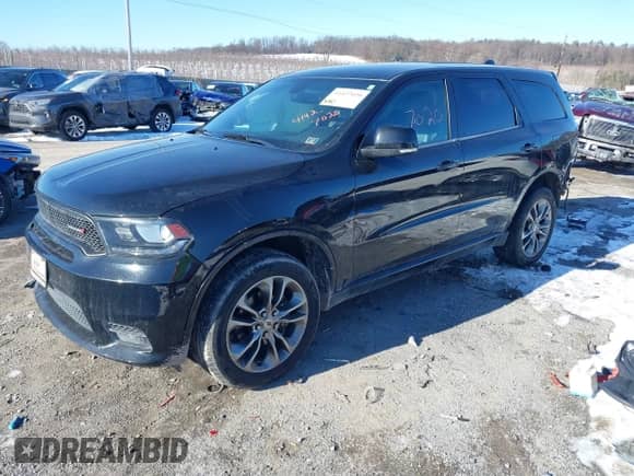 2020 Dodge Durango GT with VIN 1C4RDJDG1LC114567, listed as a IAAI auction lot 41427020 with 121,170 mi miles and . Bid and sale history available at DreamBid. Image 2.