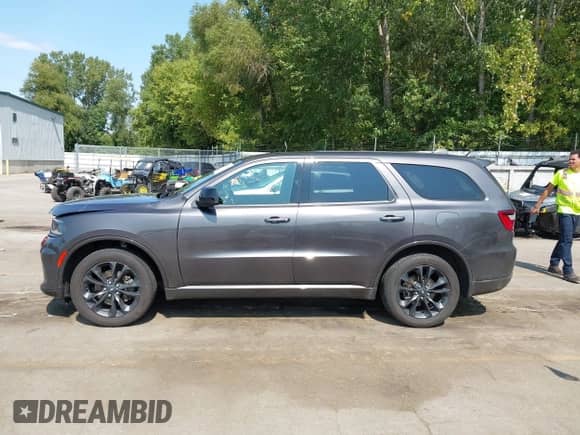 2021 Dodge Durango GT Plus with VIN 1C4RDJDG0MC663243, listed as a IAAI auction lot 43175541 with 65,215 mi miles and . Bid and sale history available at DreamBid. Image 14.